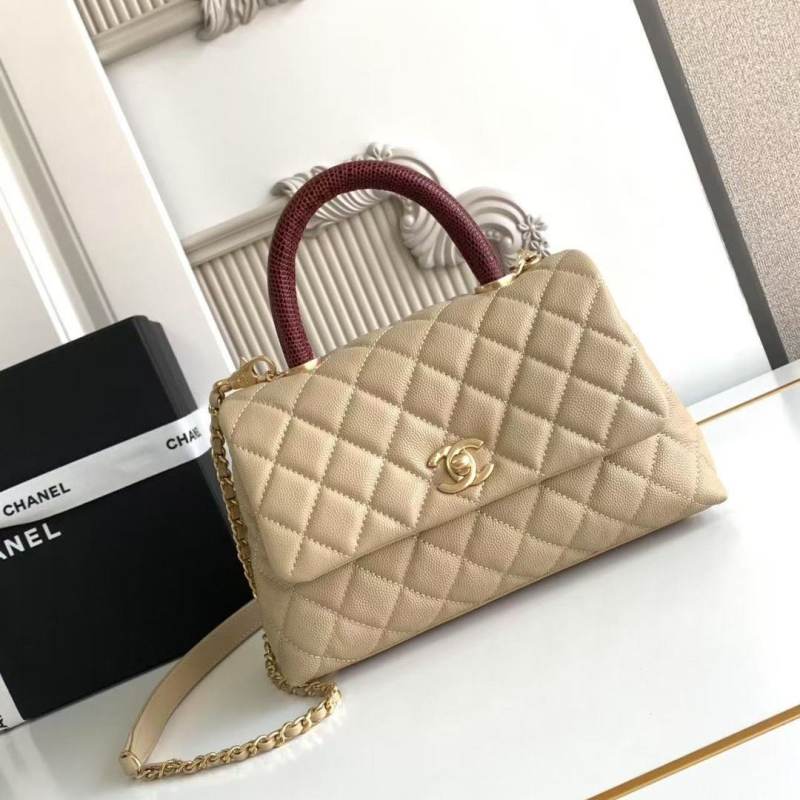 Ch**el top handle bags